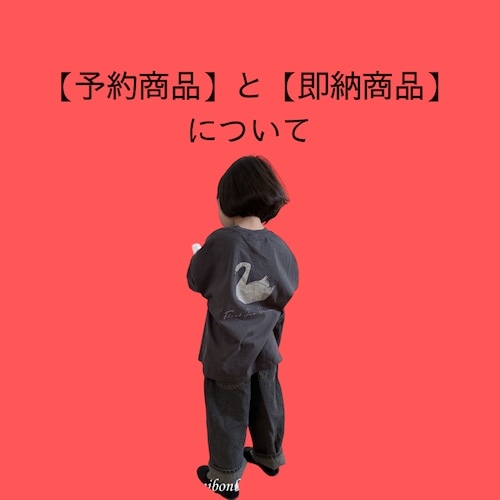 【予約商品】と【即納商品】について 【予約商品】と【即納商品】について