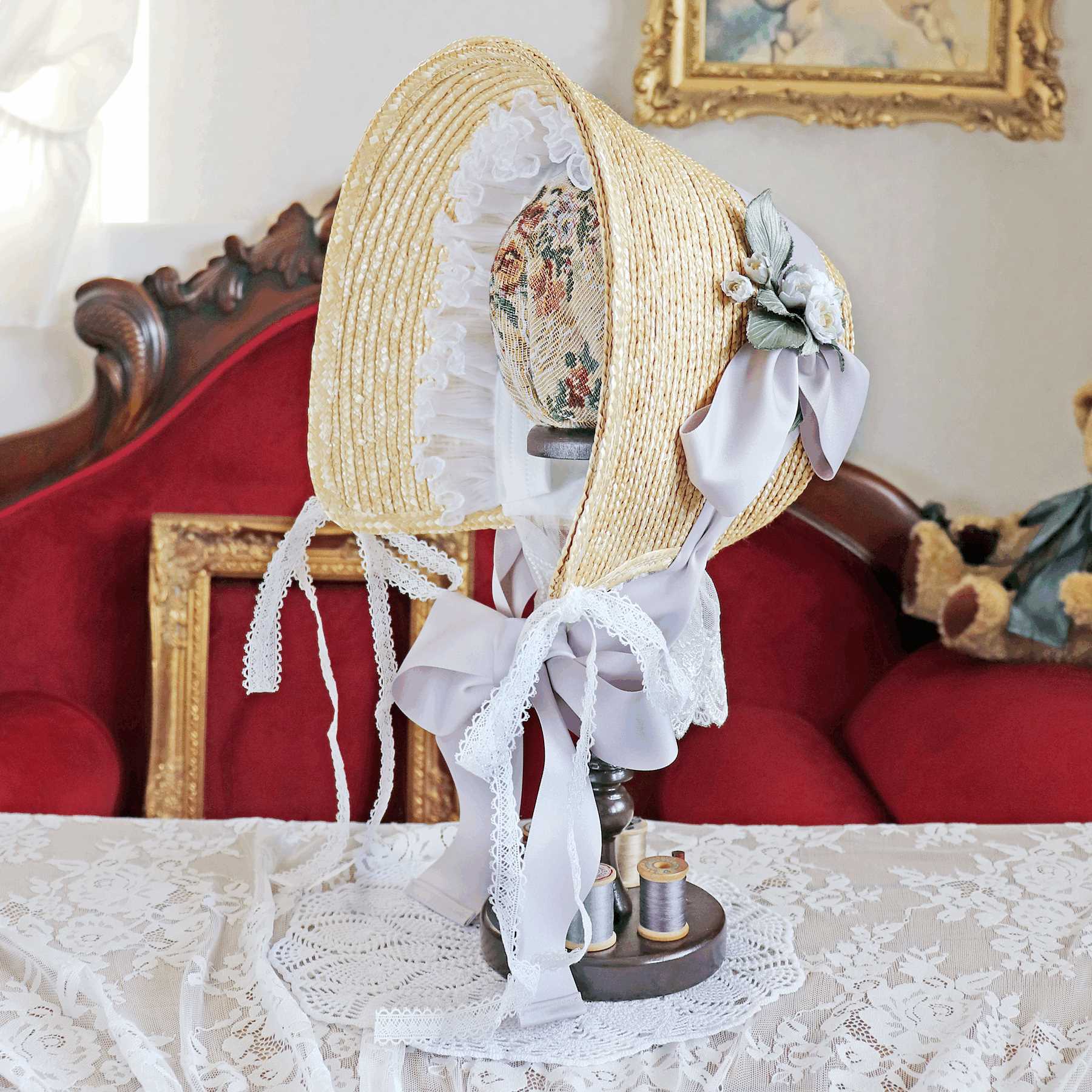 フローリアブーケストローボンネット 布花ver | L'aristocratie-ラ