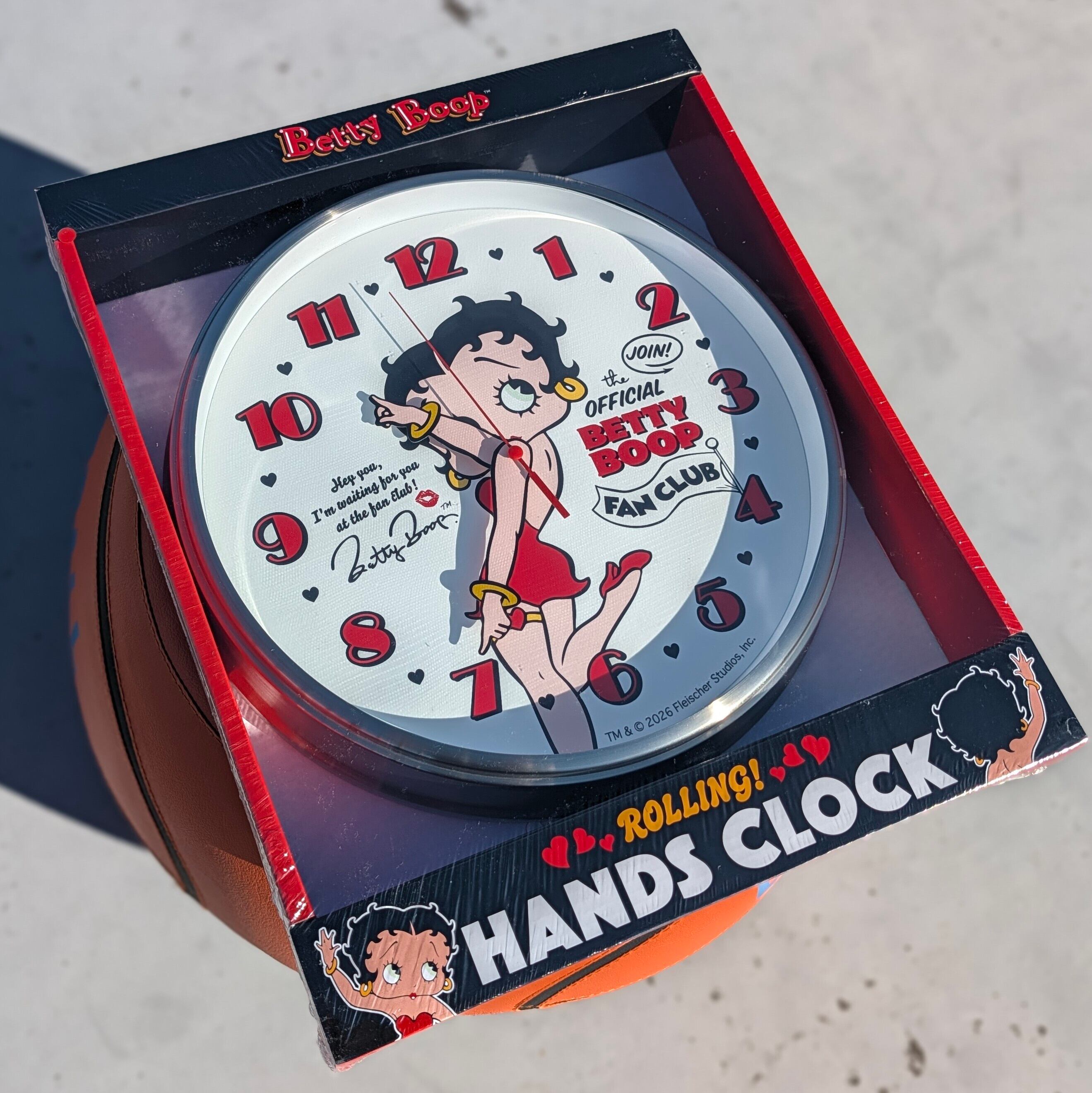 ✨️腕が動いちゃうウォールクロック⌚✨️【 Betty Boop / ベティ・ブープ 】HANDS WALL CLOCK / 壁掛け時計 / ウォールクロック〚アメリカン雑貨 アメトイ〛