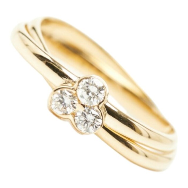 ヴァンドーム青山 K18YG イエローゴールド ダイヤ0.23ct リング 指輪 レディース Vendome Aoyama 13号 【中古】