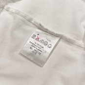 LACOSTE ラコステ Vネック 半袖Tシャツ カットソー サイズ 40 /レディース/ホワイト/ファブリカ/日本製