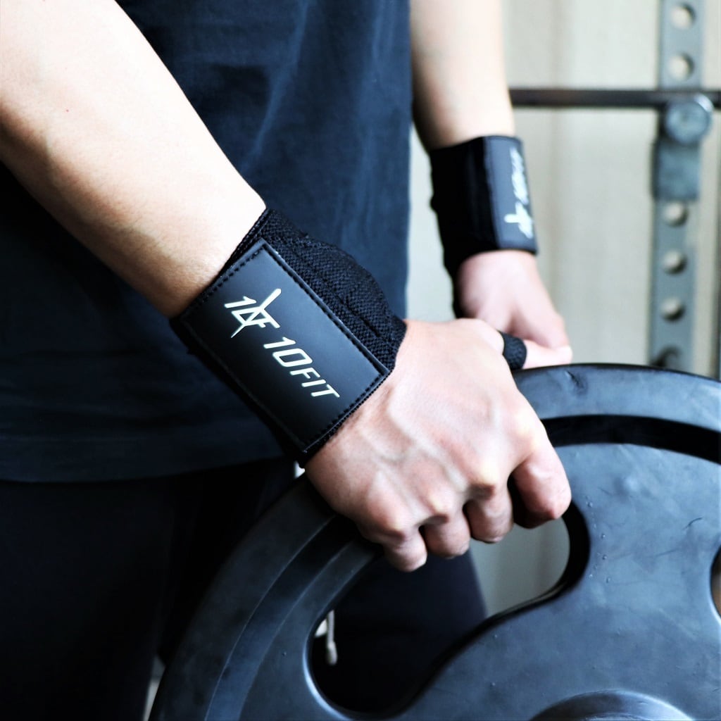 10FIT TE-100 リストラップ トレーニング 筋トレ サポーター 黒 wrist
