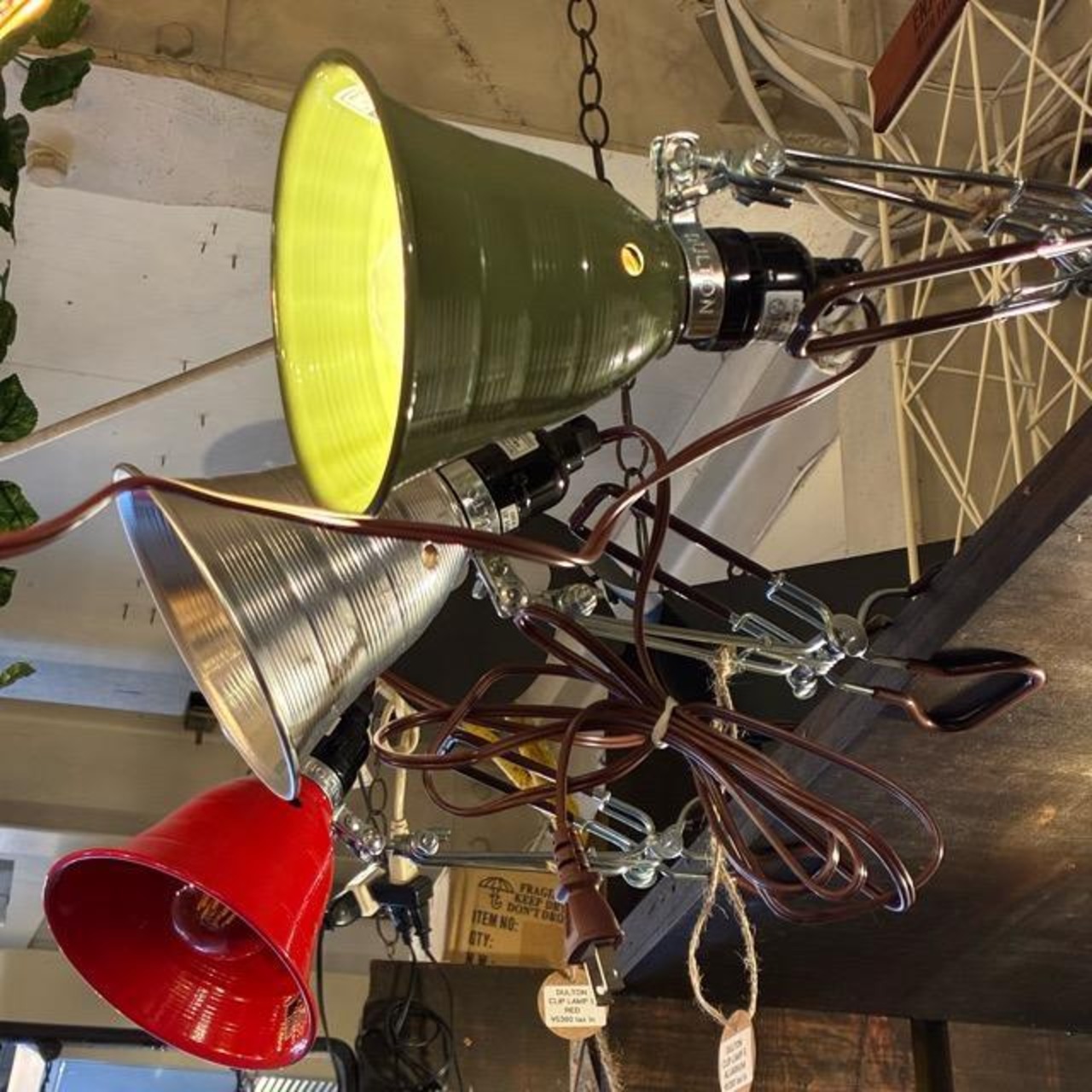DULTON ALUMINUM CLIP LAMP S, Dalton Aluminum Clip Lamp, Small, Available in 3 Colors: Silver, Olive, and Red, E26, Desk Lamp