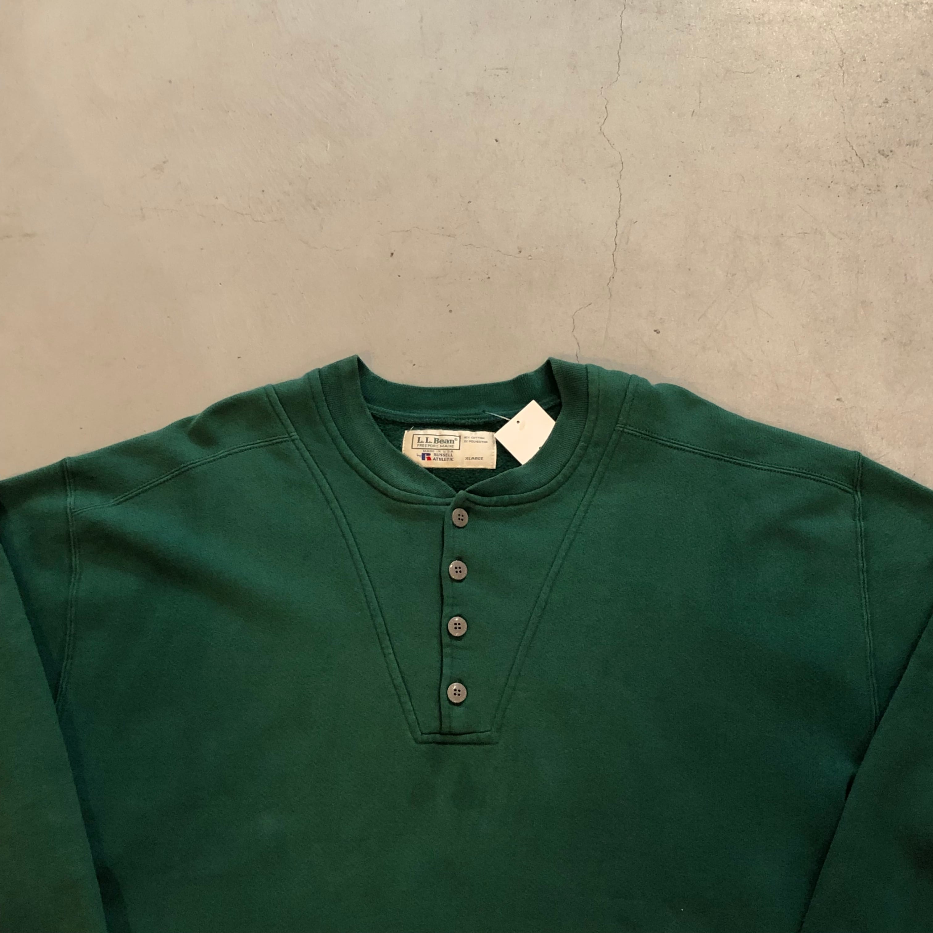 90s L.L.BEAN×RUSSELL ATHLETIC henryneck sweat【高円寺店】 | What