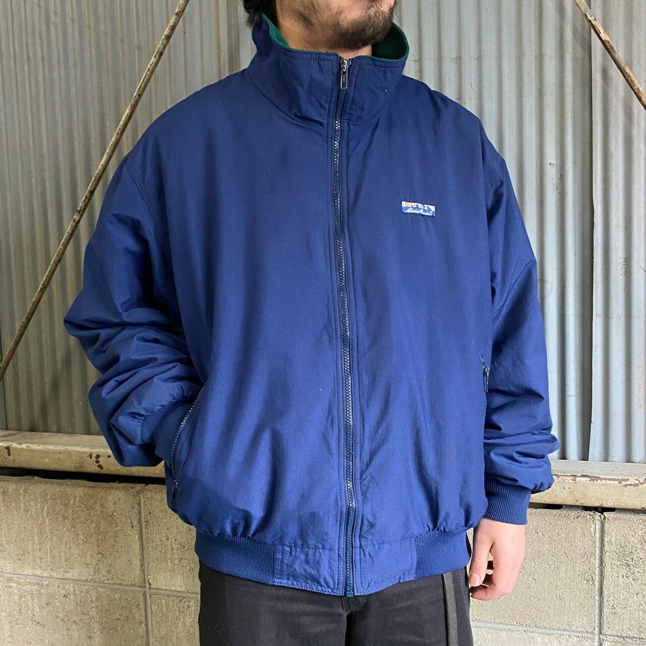 ビッグサイズ 90年代 Eddie Bauer エディーバウアー WINDFOIL フリース 