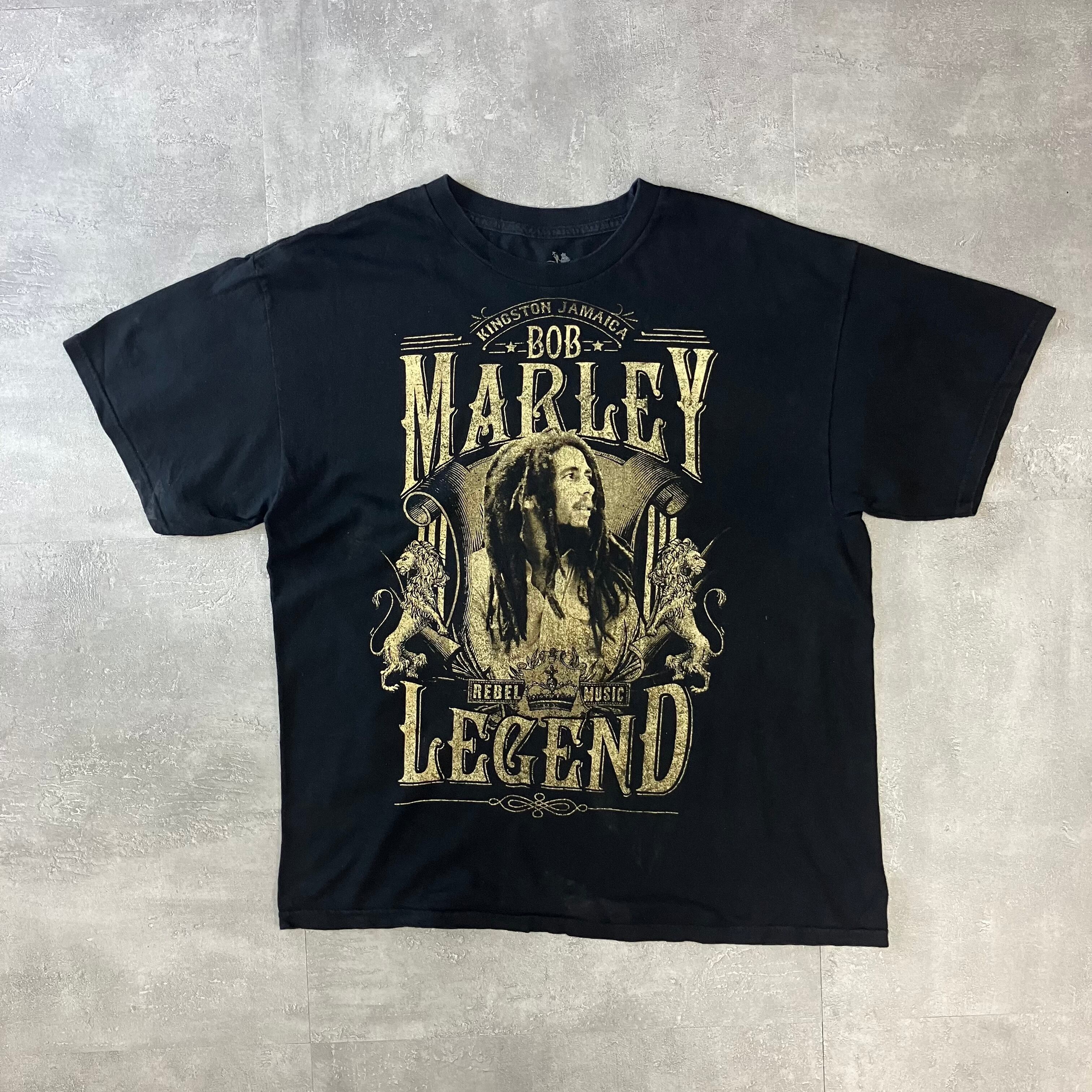 ボブマーリー 00s ブラック プリントTee XL No.1984