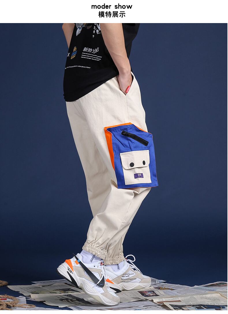 全2色 カーゴパンツ マルチポケット カジュアル ストリート