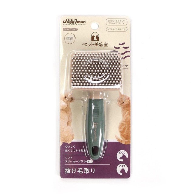 【2022最新】ドギーマン ペット美容室 ソフトスリッカーブラシ ミニ 犬、猫