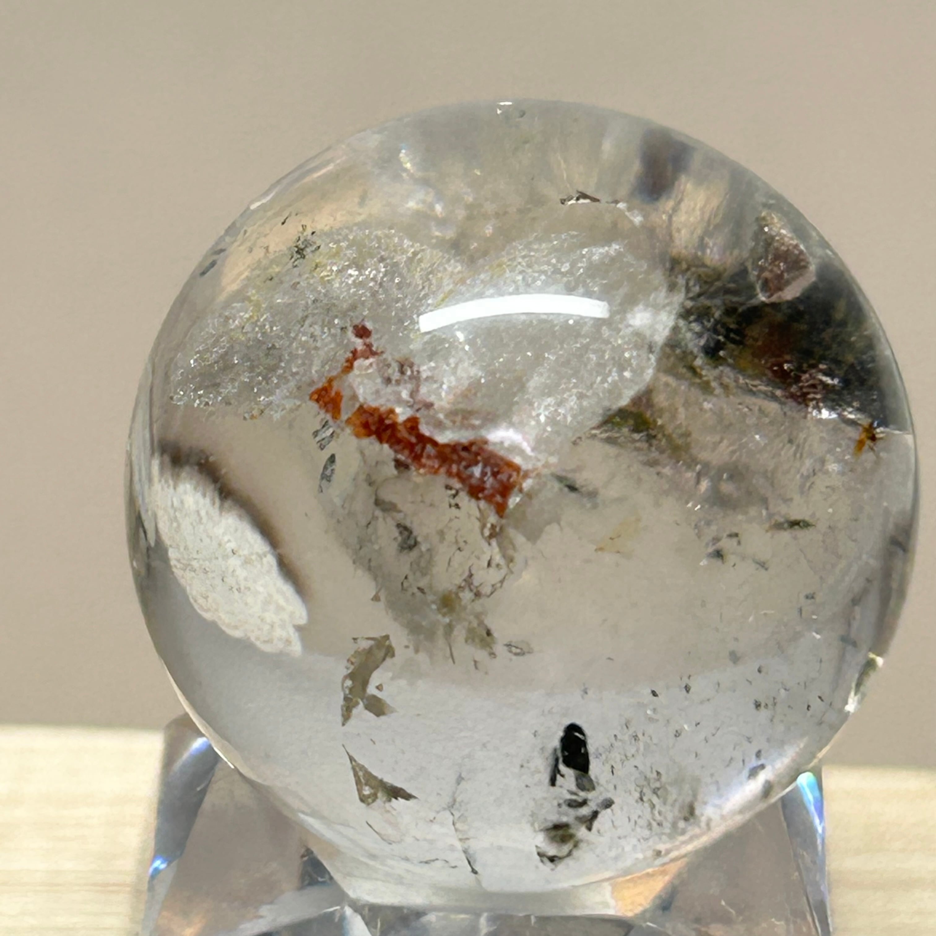瑪瑙ジオード メノウスライス 15-11 天然石めのう | Hanamomo-stone