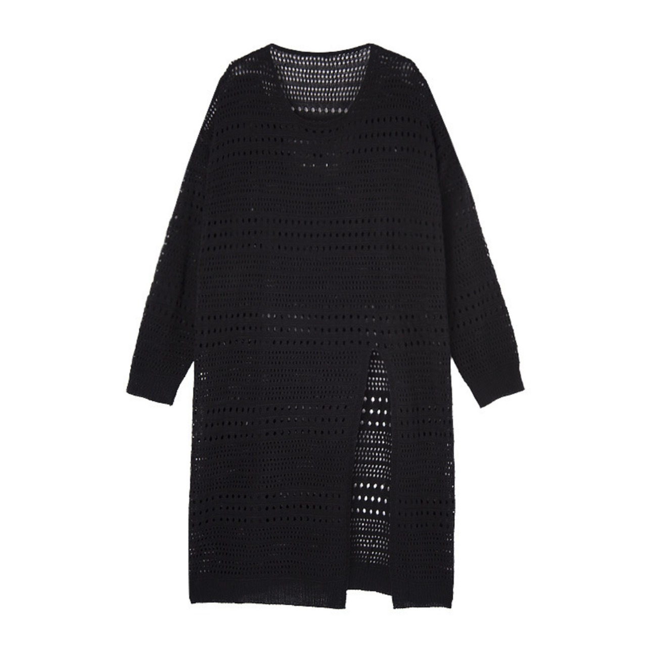 Split knit cardigan dress (ME392)
