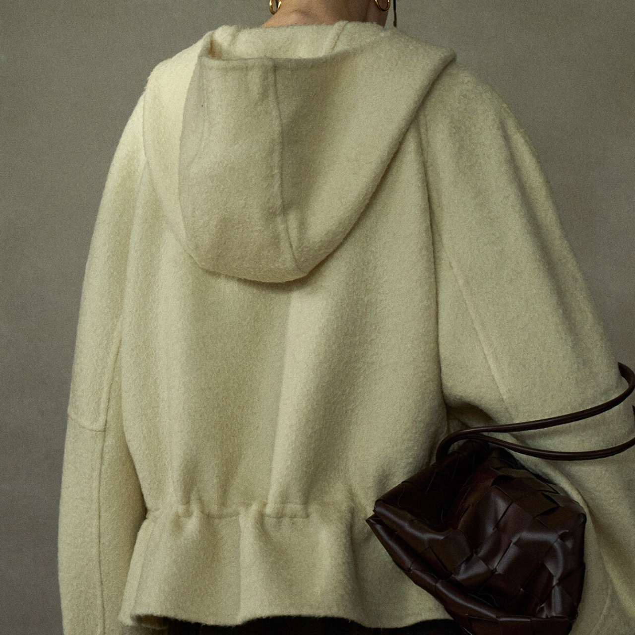 Textured Zip-Up Short Coat T3829