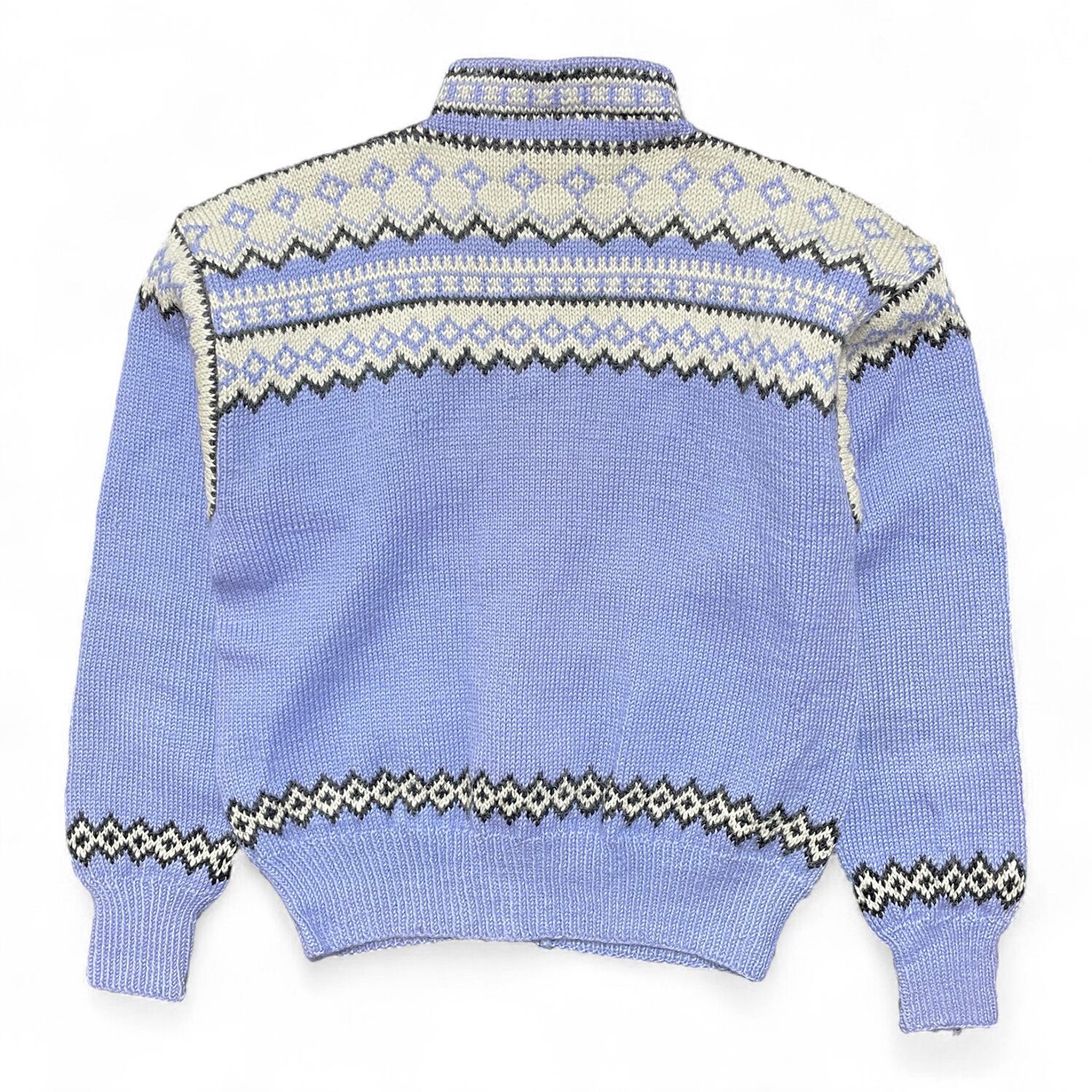 USA 古着 70S ヴィンテージ ハンドニット ノルディック カーディガン