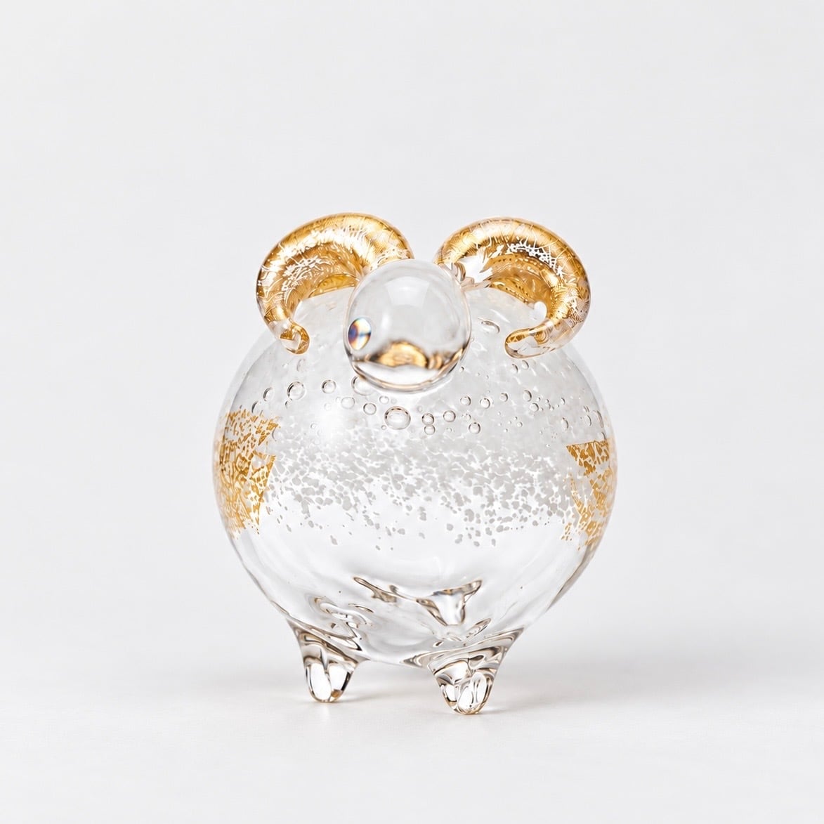 最終価格！　田中恒子 TSUNE　鏡餅　ガラス　お正月　正月飾り　ガラス鏡餅 New!! 新商品 | TSUNE;田中恒子の器 オンラインストア