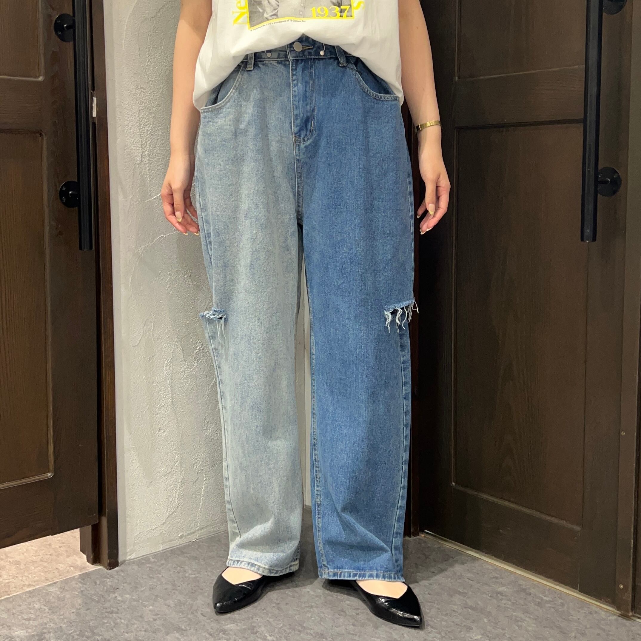 新品】Eimee Law サイドライン レース ブルゾン ネイビー 甘辛MIX