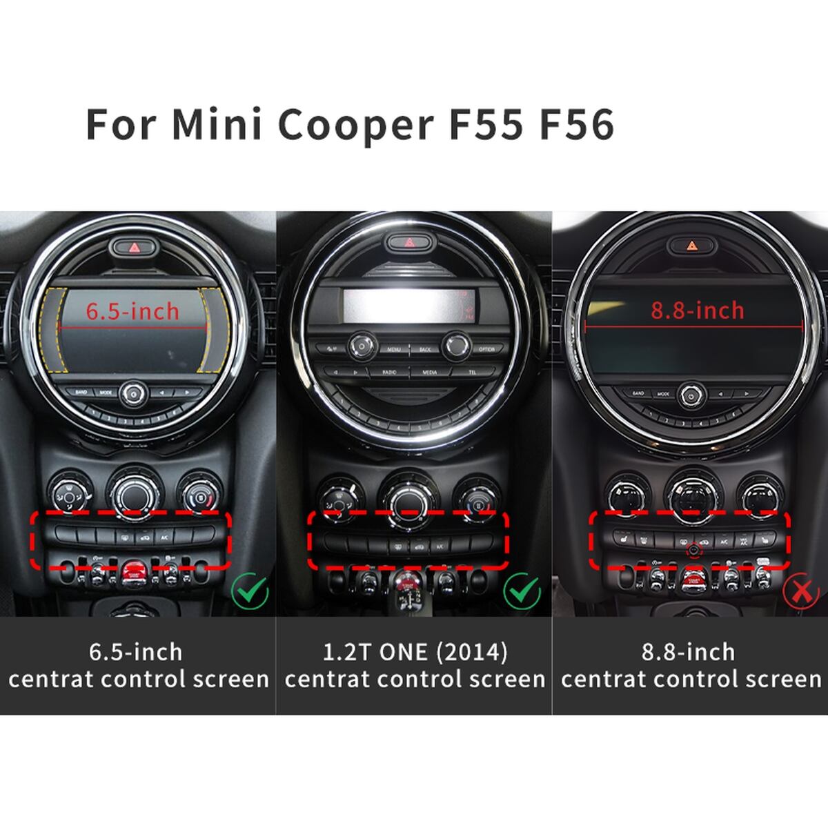 センターコンソールカバー MINI F55 F56 ミニ ドレスアップ カスタム