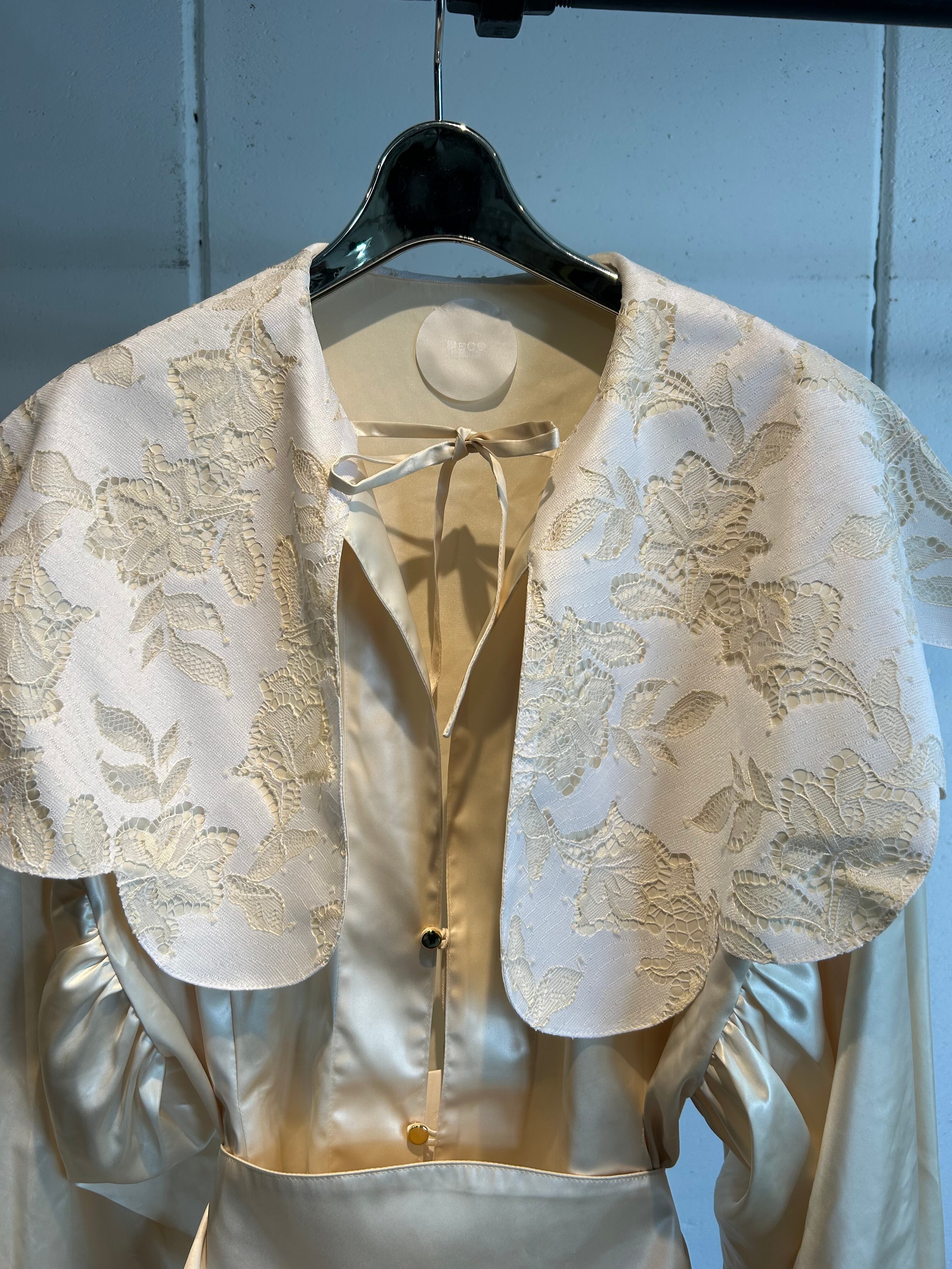 DECOdepuis1985 lace collar belt shirts | AAR