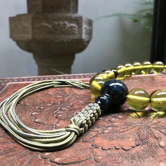 Amber グリーンアンバー ANB100 美品 リトアニア産 グリーンアンバー