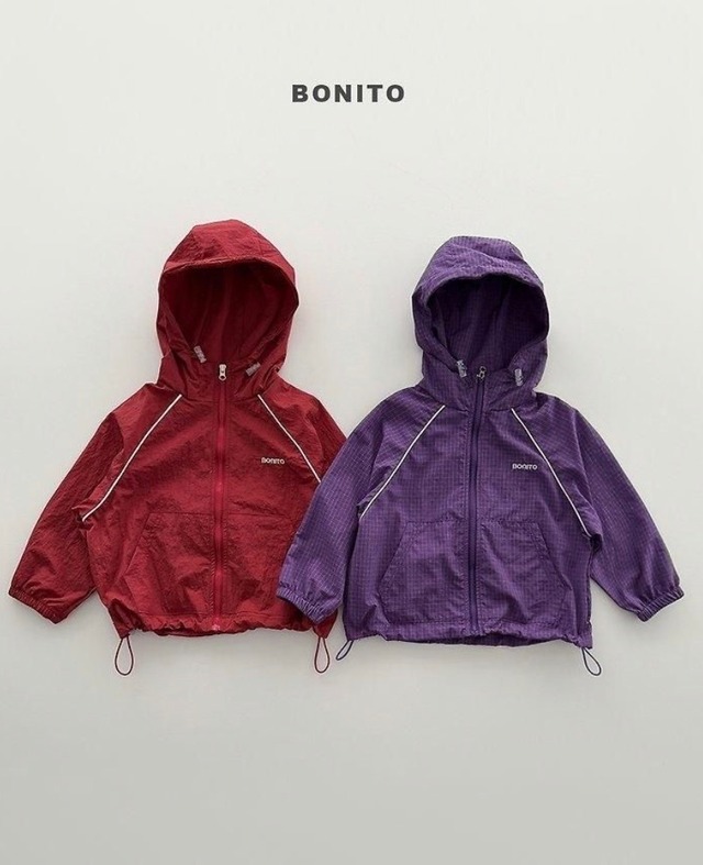 〚予約〛Check the windbreaker <kids><Jr><adult>