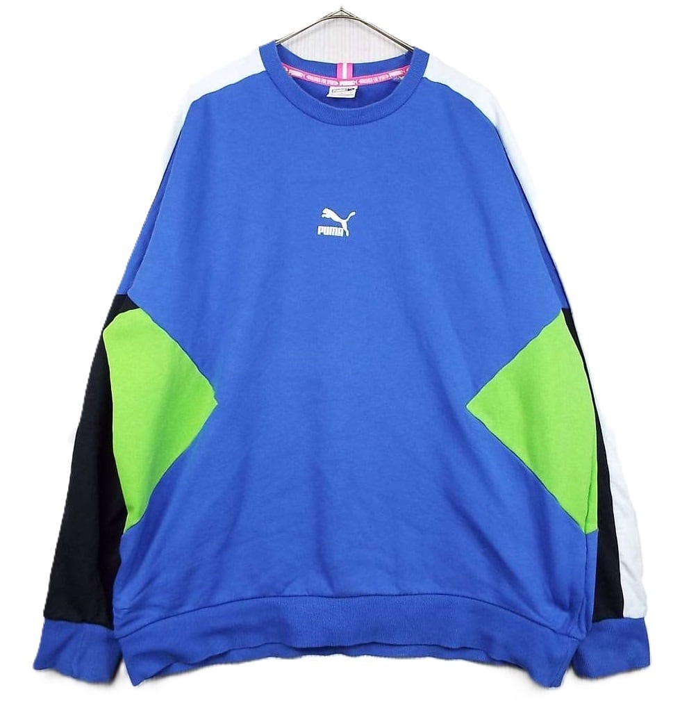80年代デザイン】PUMA プーマ ワンポイントロゴ スウェット 長袖プル