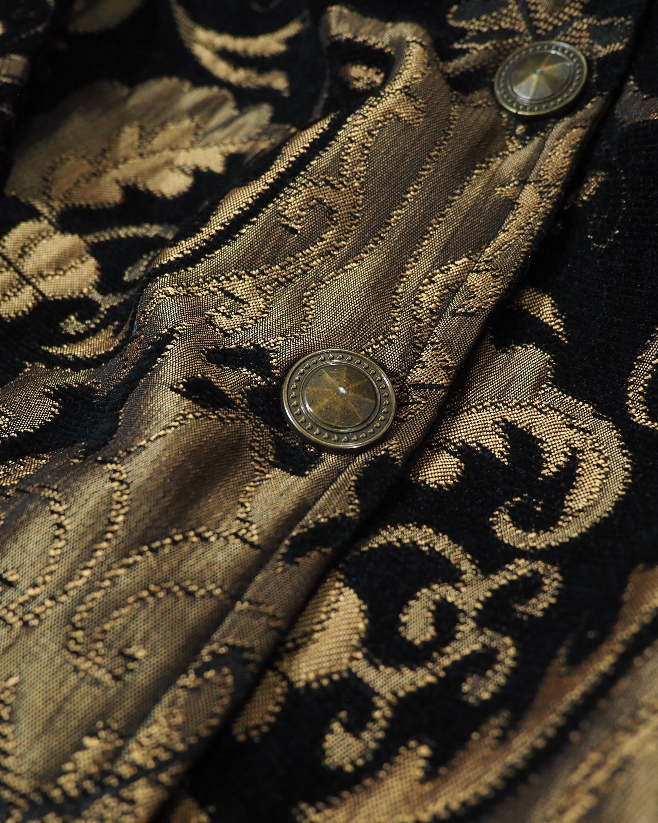 " Made in USA " Beautiful Luxury Baroque Pattern Vintage Gobelin Jacket