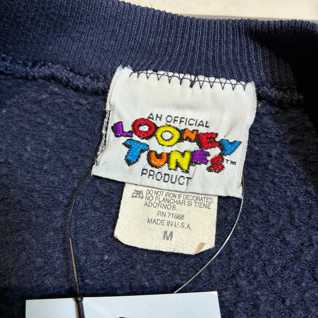 90s USA製 LOONEY TUNES TWEETY キャラクタースウェット ルーニーテューンズ トゥイーティー