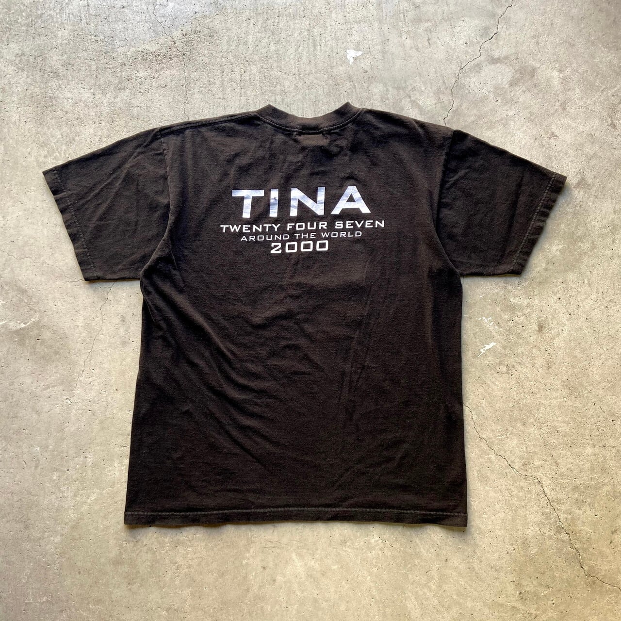 ティナターナー Tシャツ 黒 XL tina turner vintage