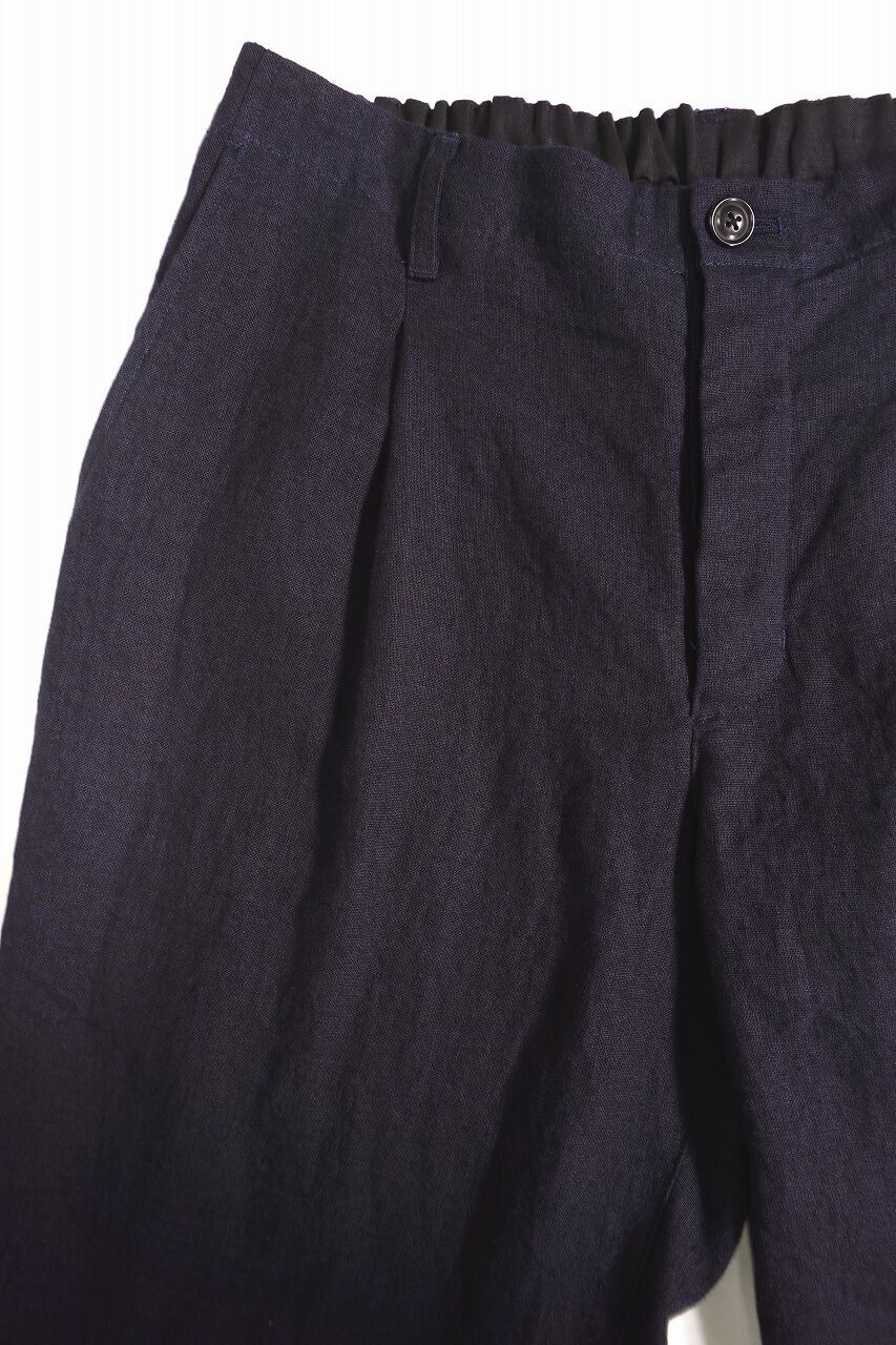 Ramie Linen Canvas Trousers