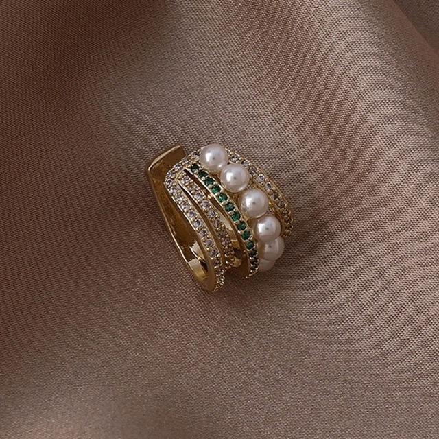 Non-pierced micro pearl ear clip earrings(SN181)