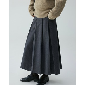 ハイウエストAラインプリーツミディスカート SK3034