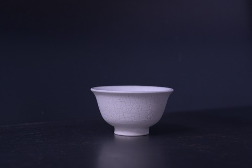 崇心　梅花皮茶杯