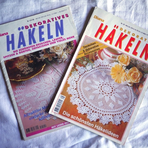 ドイツ手芸小冊子　Diana Dekoratives　Häkeln　28号・3/4・95号