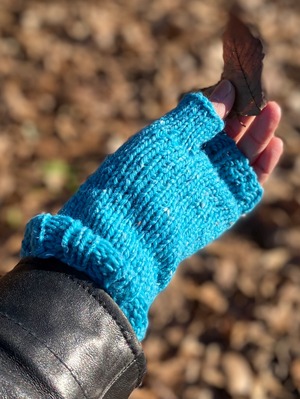 My Kinda Body　アームウォーマー　ブリティッシュスタイル　ターコイズ　