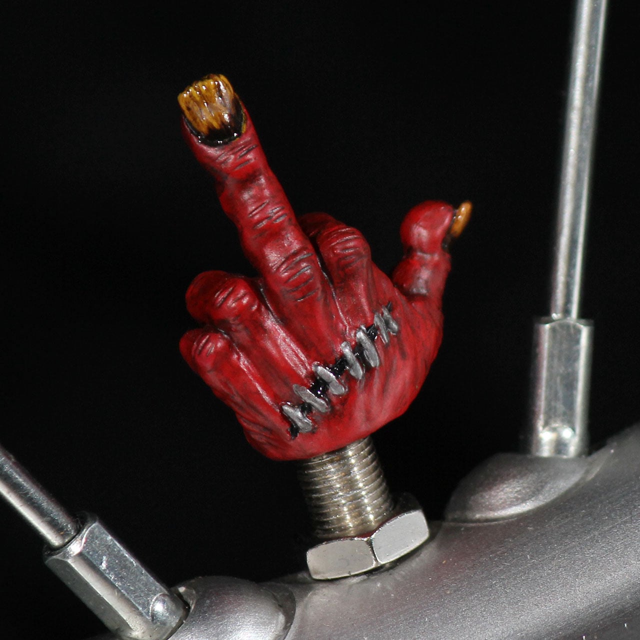 FXXK! HANDSIGN VALVE CAP /Devil