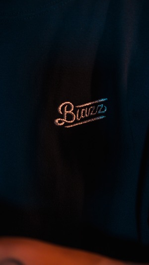 Logo Embroidery 8.2oz Organic Cotton T-Shirt [BLACK]