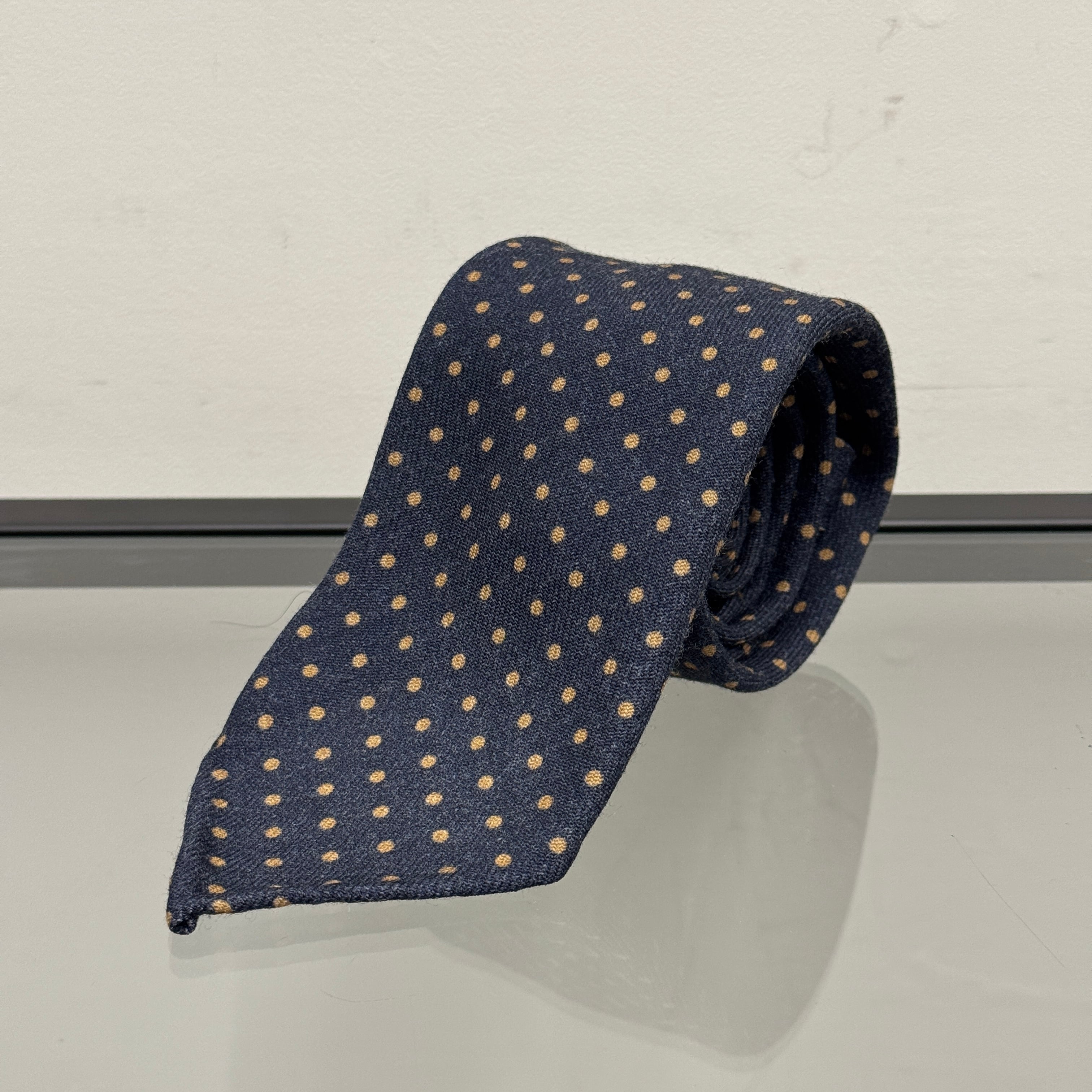 Mattabisch Navy dot tie | ASSET VINTAGE アセットヴィンテージ