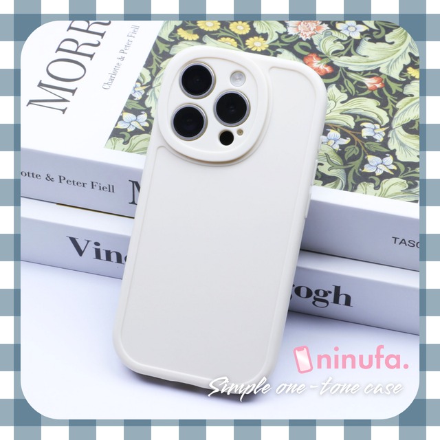 【iPhone16e~11まで対応】シンプルで使いやすいケース◎耐衝撃カバー カメラ保護 ワントーン スマホケース ND-16380