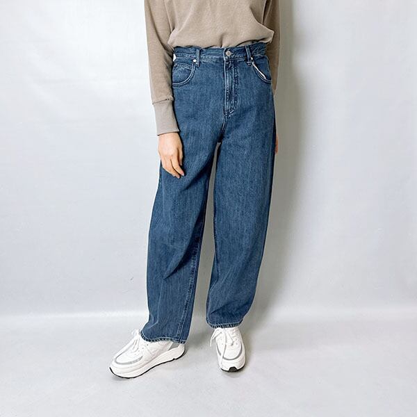 試着のみ cafune カフネ soft cocoon denim pants