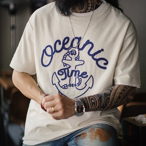 ヴィンテージ刺繍半袖Tシャツ 225901