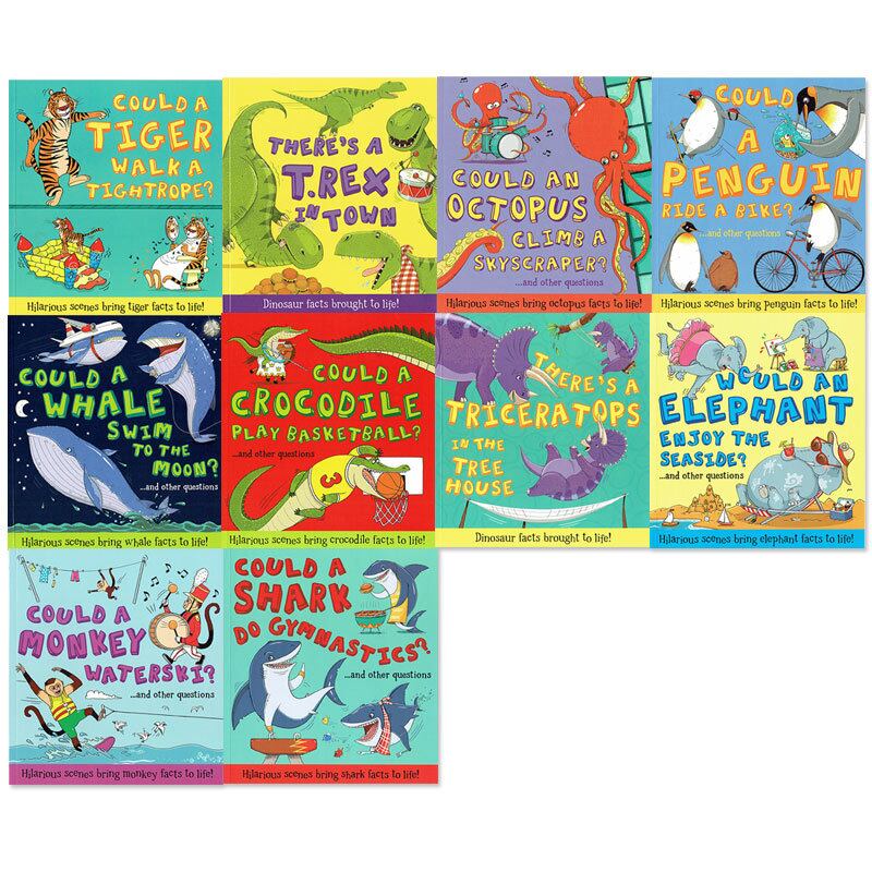 ☆英語絵本☆「もしもの動物大図鑑」10冊セット