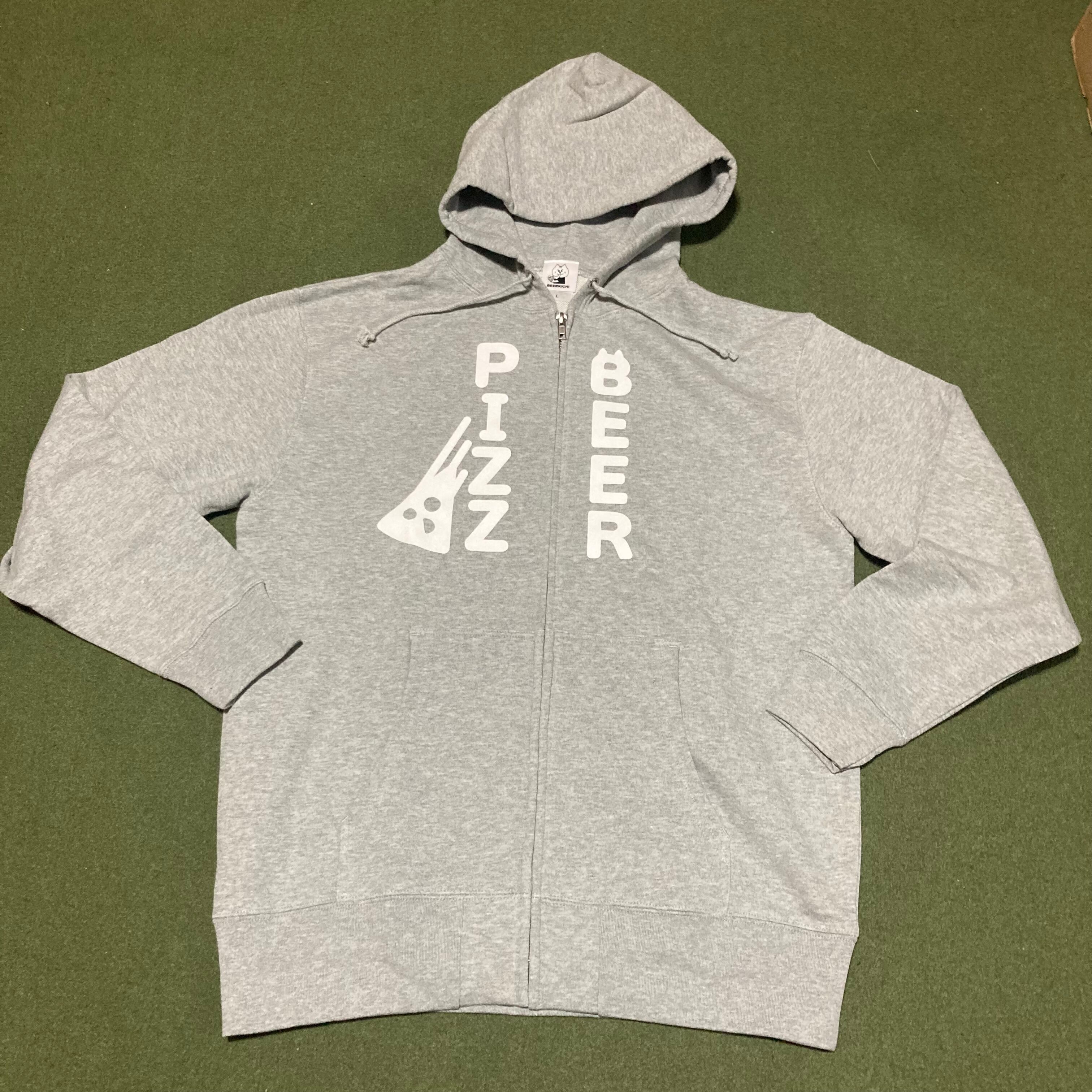 PIZZAパーカー グレーPIZZA OF DEATH フード付きパーカー Lサイズ グレー