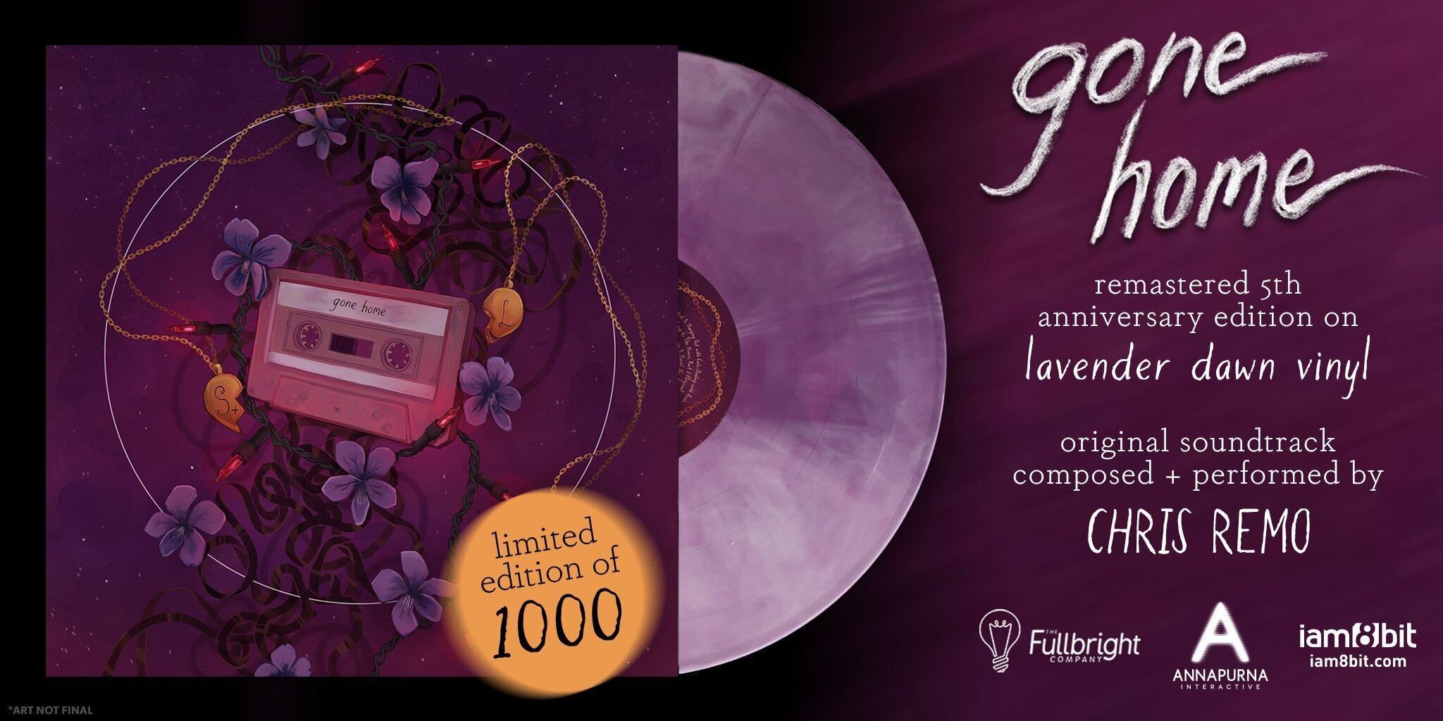 GONE HOME VINYL SOUNDTRACK (5TH ANNIVERSARY EDITION) / iam8bit