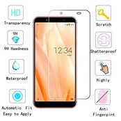 GLASS BAG 【2枚セット】FOR AQUOS Sense3 Basic SHV48 フィルム 強化ガラス 旭硝子製 FOR AQUOS Sense3 Basic SHV48 ガラスフィルム 全面保護 硬度9H 飛散防止 指紋防止 自動吸着 気泡防止 液晶保護フィルム