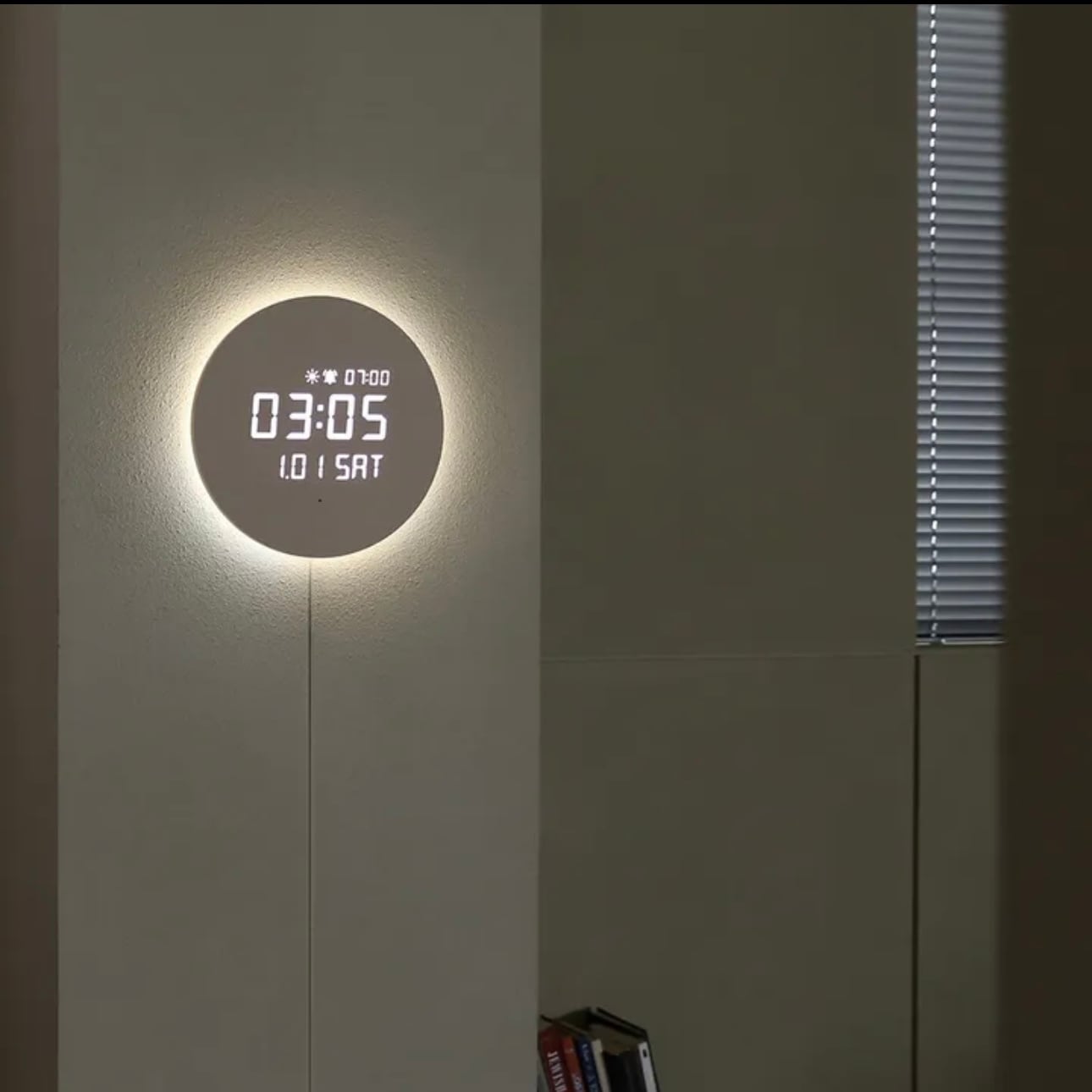 full moon backlight LED 2way clock / フルムーン バックライト