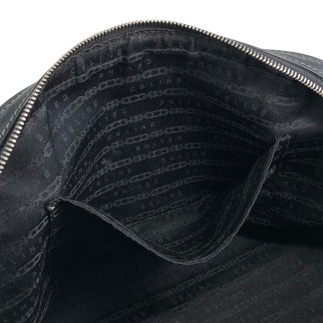 CELINE セリーヌ ハンドバッグ ブラック ロゴプレート レザー ミニボストン vintage ヴィンテージ オールド gh4sw6