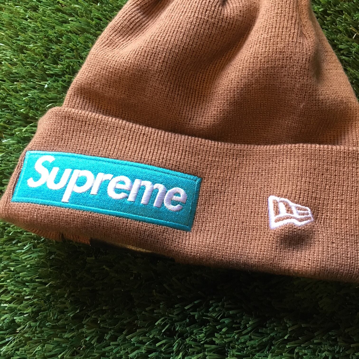 Supreme Box Logo Beanie rust 茶色 新品