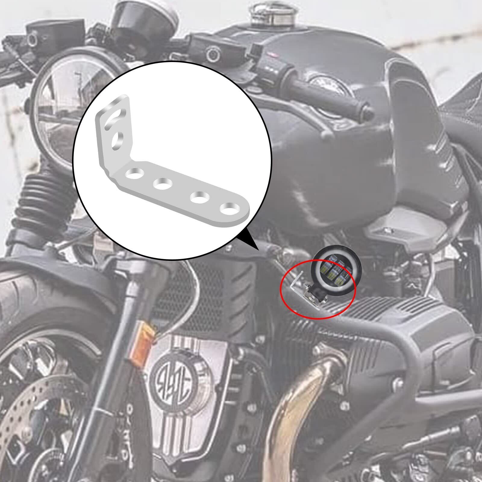 Ygmylandbb バイク フロントフォーク フォグランプステー ハンドル