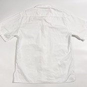 agnes b. homme アニエスベー サンダー デザイン 半袖 コットン シャツ S/ホワイト系 メンズ