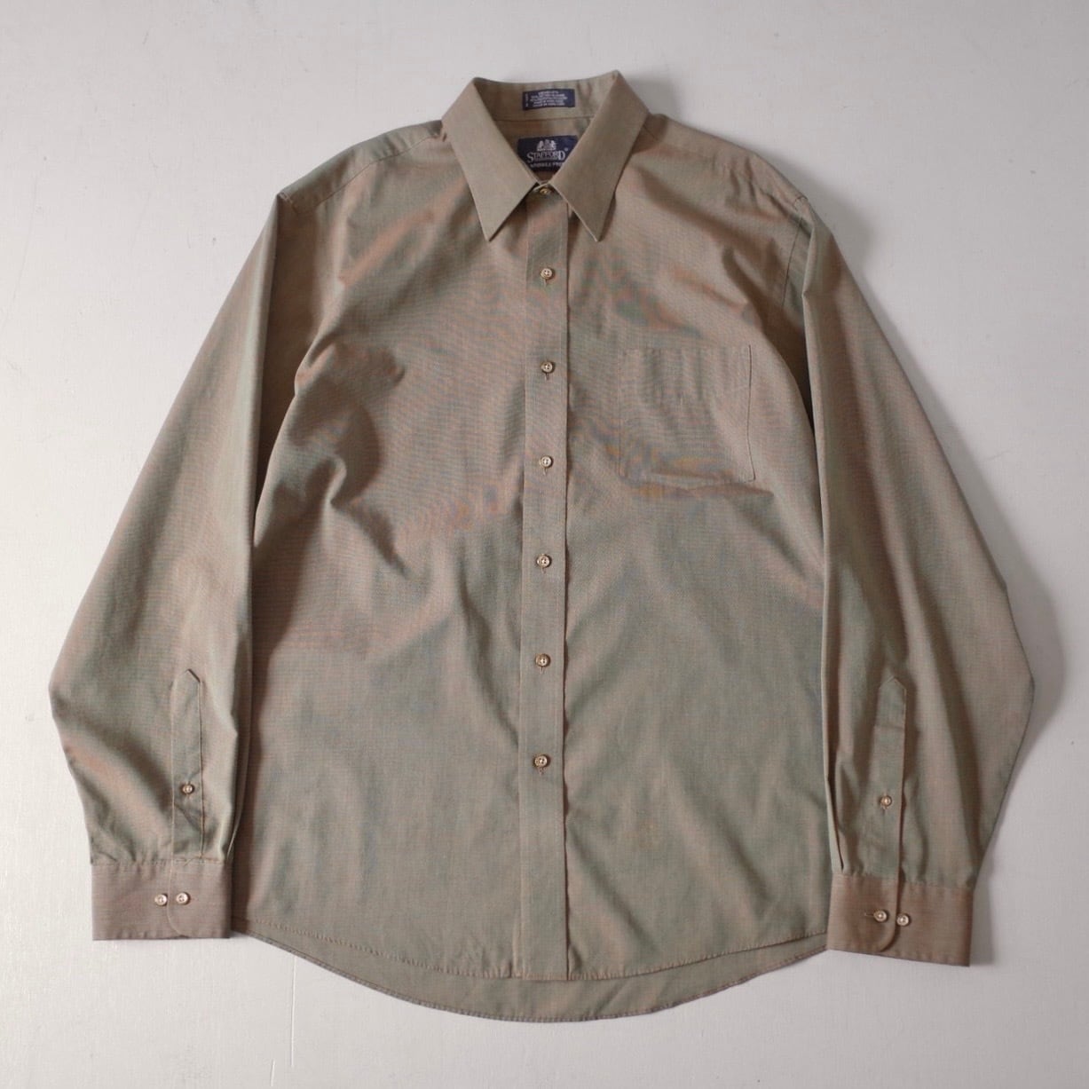 VINTAGE】 60's~70's Ombre Stripe Open Collar Shirt l/s | FINCH