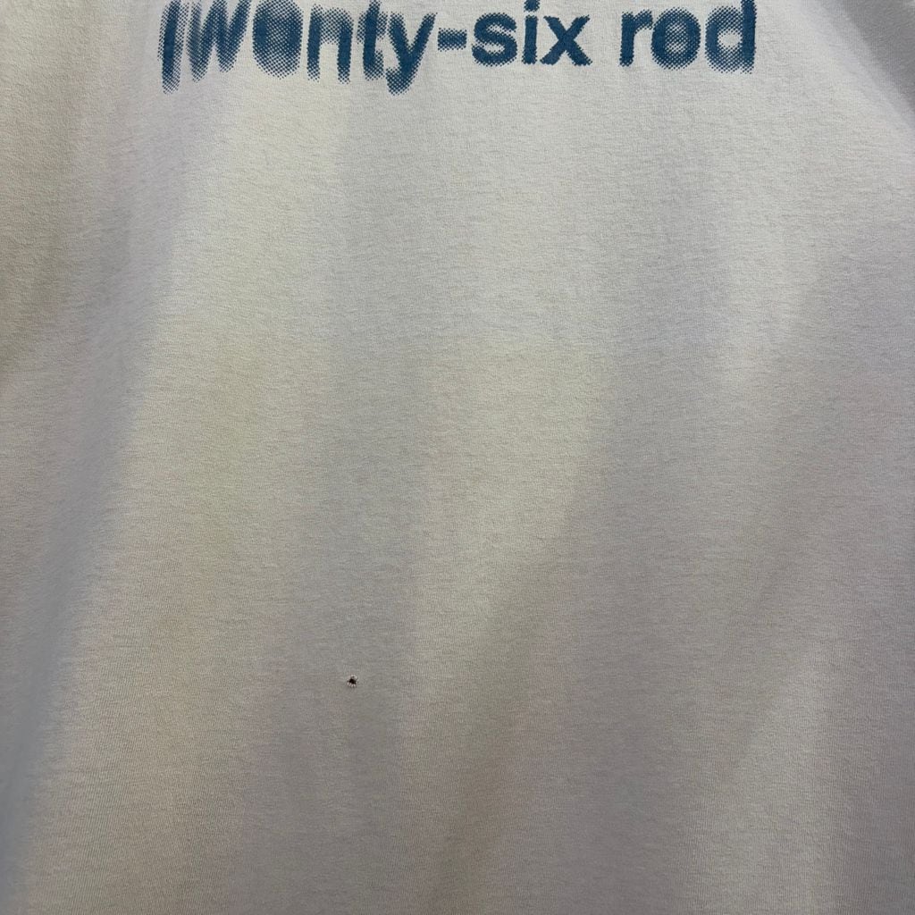 90's 26red 両面プリントTシャツ Made in USA シングルステッチ Print