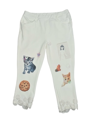 NETSU − Cat Cookie Sketch Pants